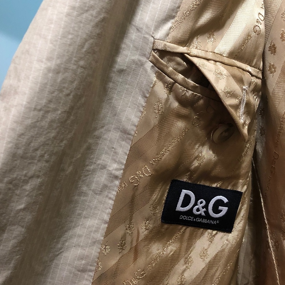Dolce & Gabbana Light Tan Jacket made in Italy